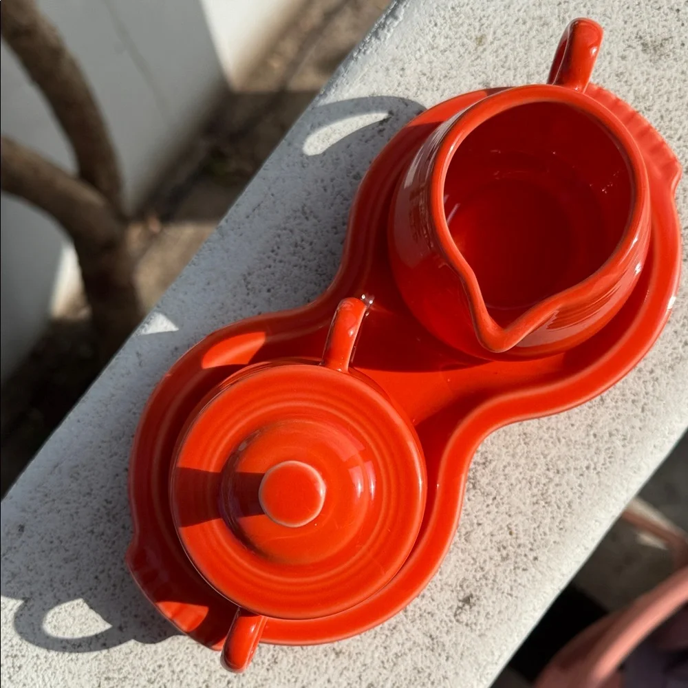 FIESTAWEAR | Sugar & Creamer Set in POPPY - Picture 2 of 7